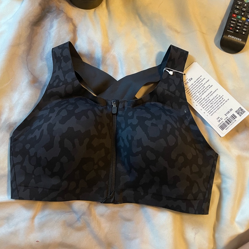 Lululemon Enlite Bra Zip Front